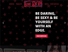 Tablet Screenshot of luxedevilsalon.com